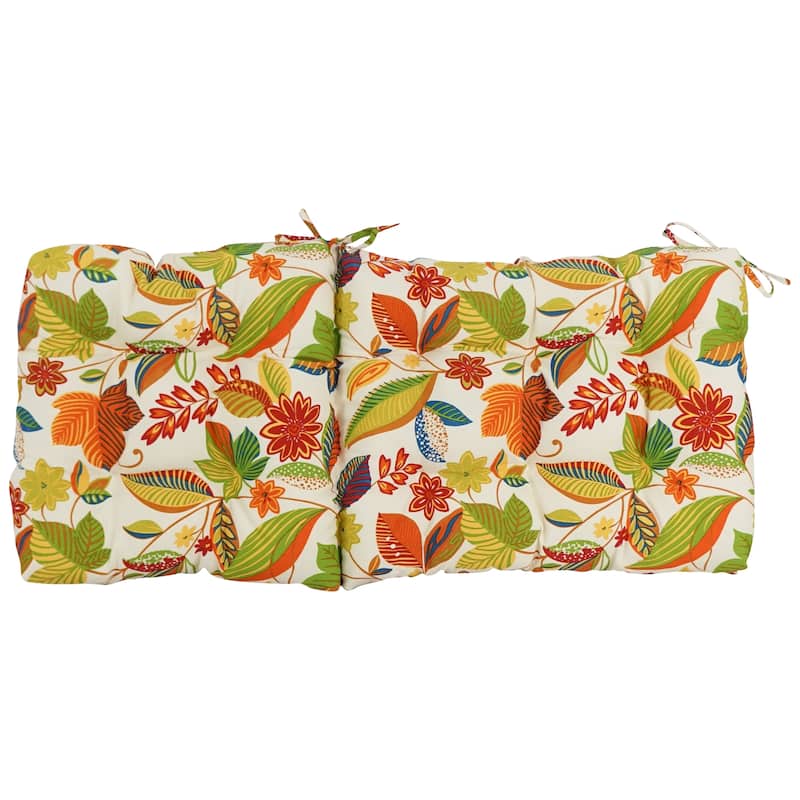 Multi-section Tufted Outdoor Seat/Back Chair Cushion (Multiple Sizes)