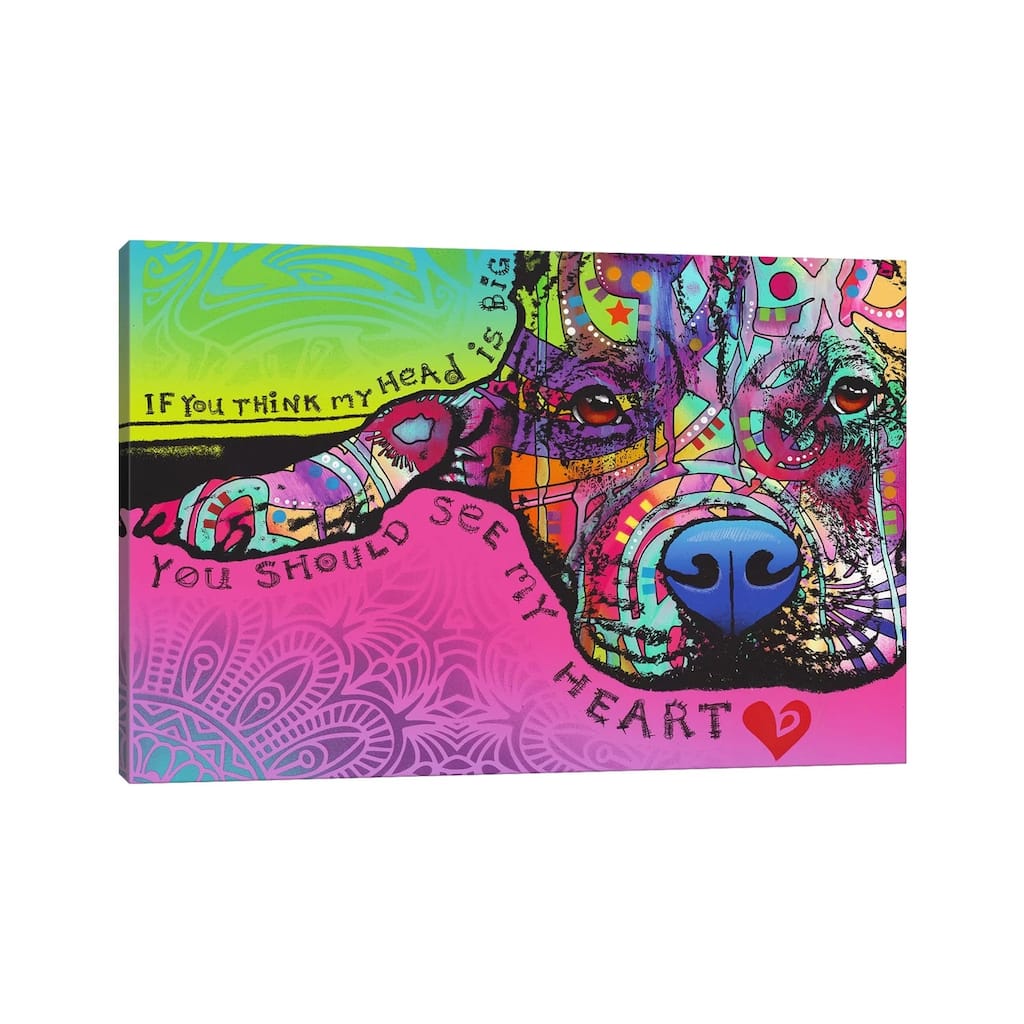 iCanvas "You Should See My Heart" by Dean Russo Canvas Print