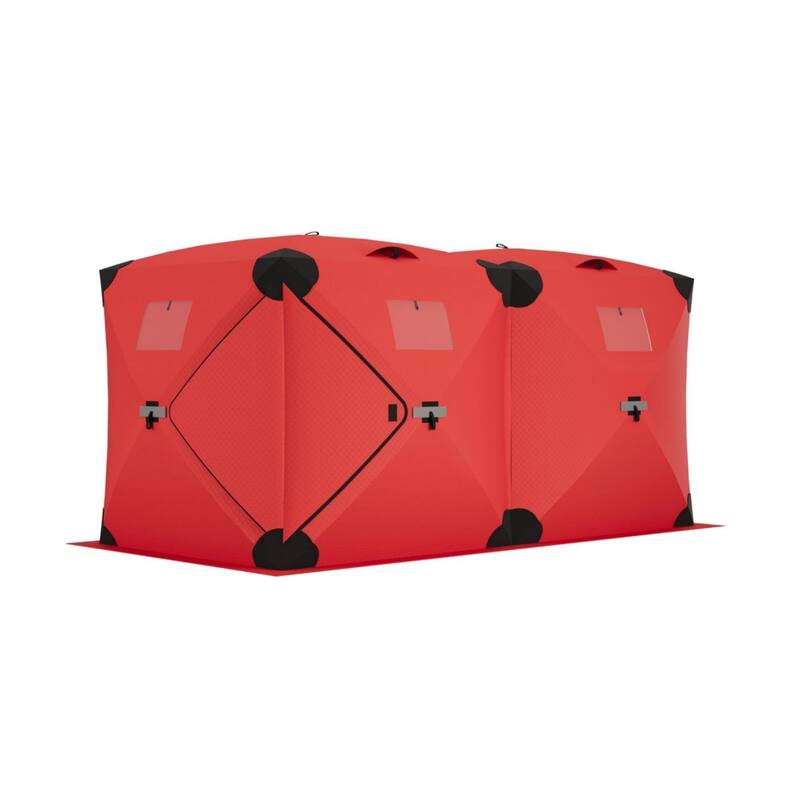 Portable Insulated Ice Fishing Tent Shelter 6-8 Person - N/A