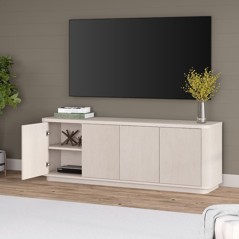 Easton Rectangular Fluted TV Stand for TV's up to 75" - 68" Wide