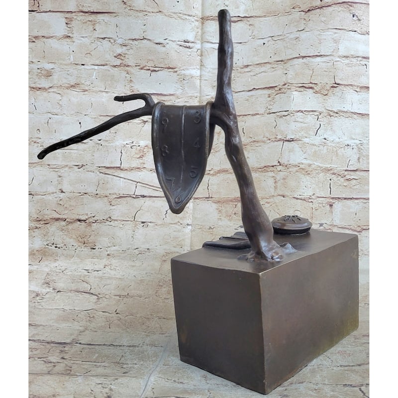 Persistence Of Memory By Salvador Dali Bronze Modern Art Sculpture Figure Statue