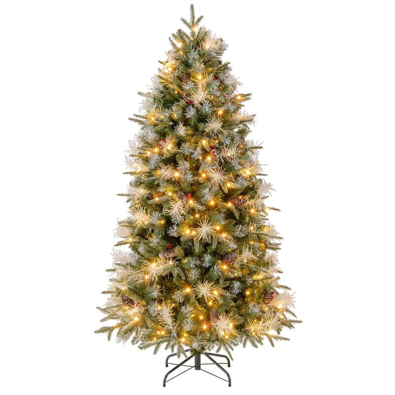 Costway 5/6/7 FT Artificial Christmas Tree with 602/806/1072 Branch - Green - See Details
