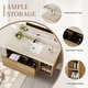 preview thumbnail 58 of 73, 48" Modern Floating Single Bathroom Vanities with Sink, Brown or Natural wood, 2 Drawers