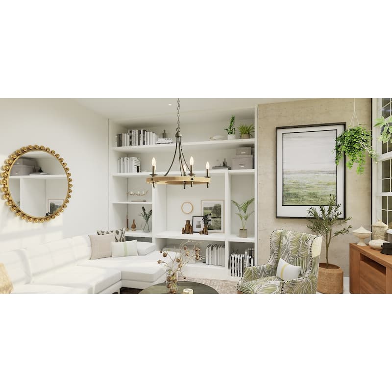 Catania 5-Light Matte Black Chandelier