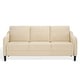 preview thumbnail 1 of 28, SAFAVIEH Couture Edalynn Modern 3 Seater Sofa - 77"W x 32"D x 34"H Cream