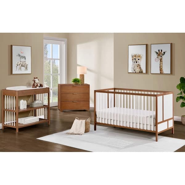 slide 2 of 12, Suite Bebe Pixie Finn 3-in-1 Convertible Crib Washed Natural White