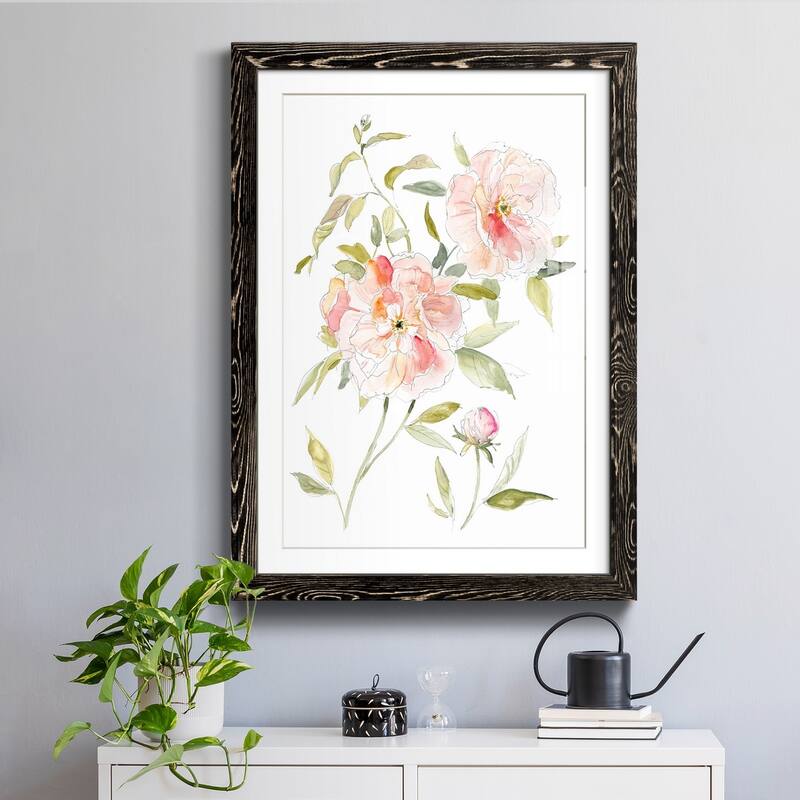 Sketchbook Cottage Rose II-Premium Framed Print - Ready to Hang