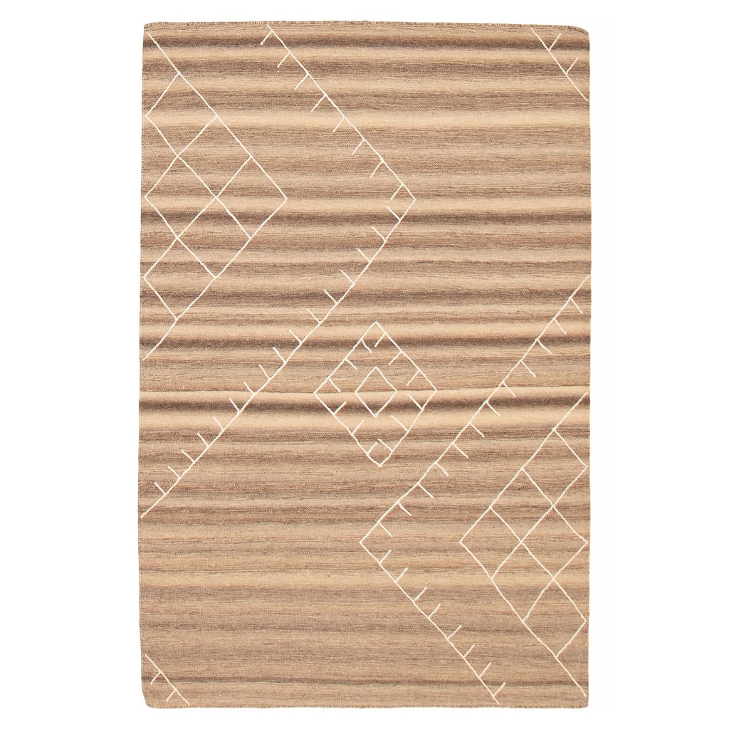 Marrakech Taupe Kilim 5'2" x 8'0" - 5'2 x 8'0