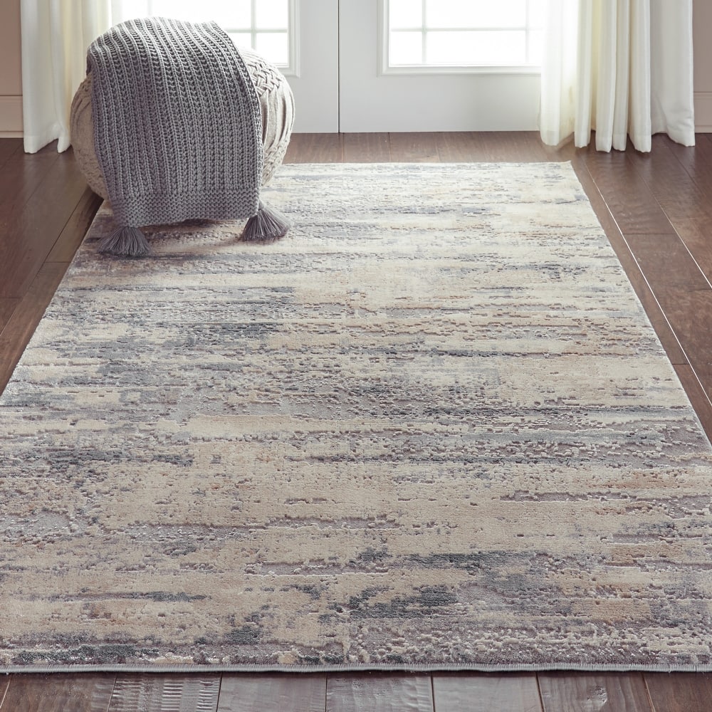 Rustic Textures Modern Country Abstract Area Rug