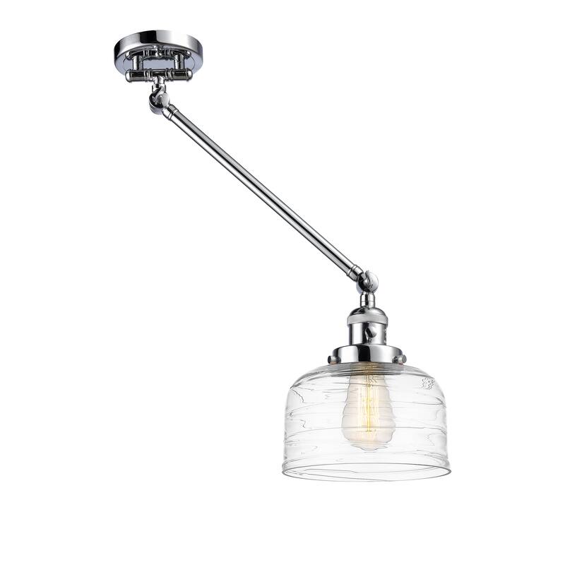 Innovations Lighting Bell - 1 Light 8" Swing Arm - 8" Shade - Plug In or Hardwired