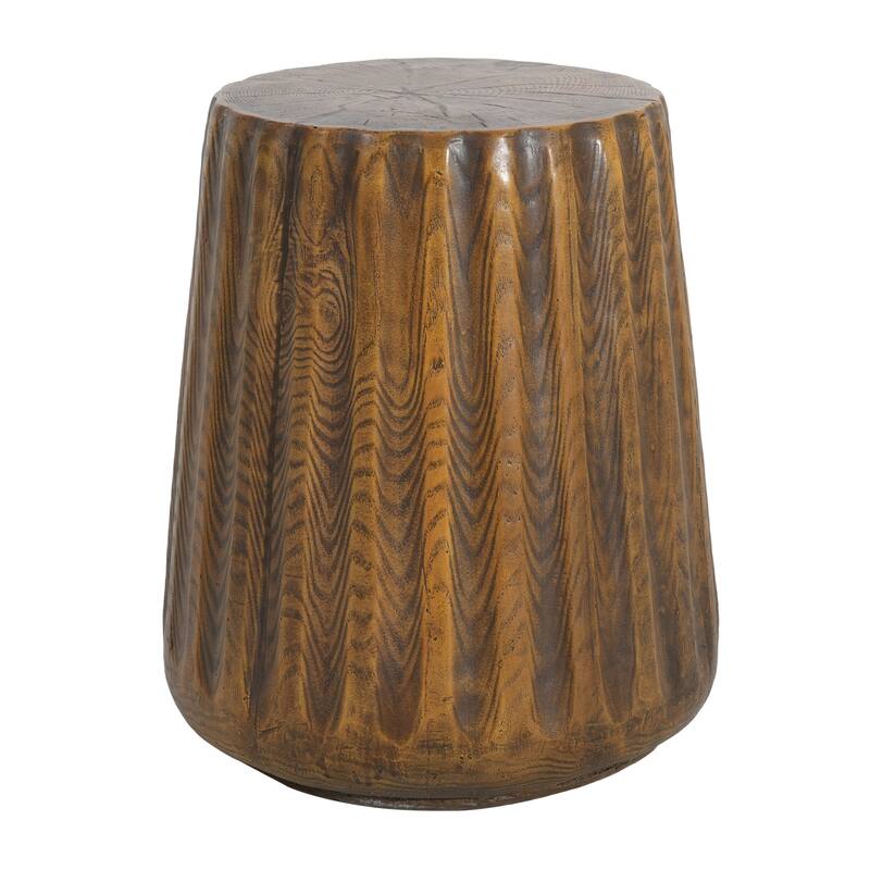 Christopher Knight Home - Redwooda Modern Outdoor MGO Side Table with Tree Stump Design