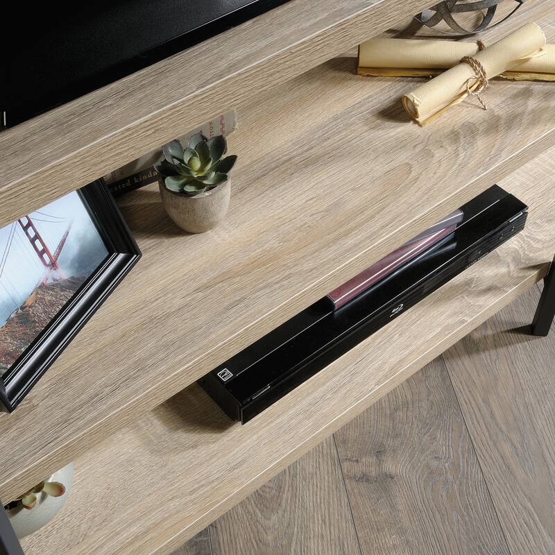 Wood Console with Thick Top Shelves, Brown - 43.70" L x 17.56" W x 23.86" H