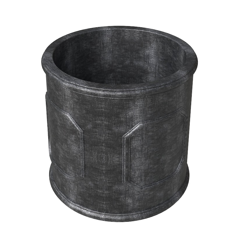 Meadow Round Fiberstone and MGO Clay Planter with Drainage for Indoor Outdoor Home Office Yard Patio Porch Decor