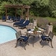 preview thumbnail 23 of 29, Arden Selections Plush PolyFill 24 x 24 in. Solid Leala Outdoor Deep Seat Cushion Set