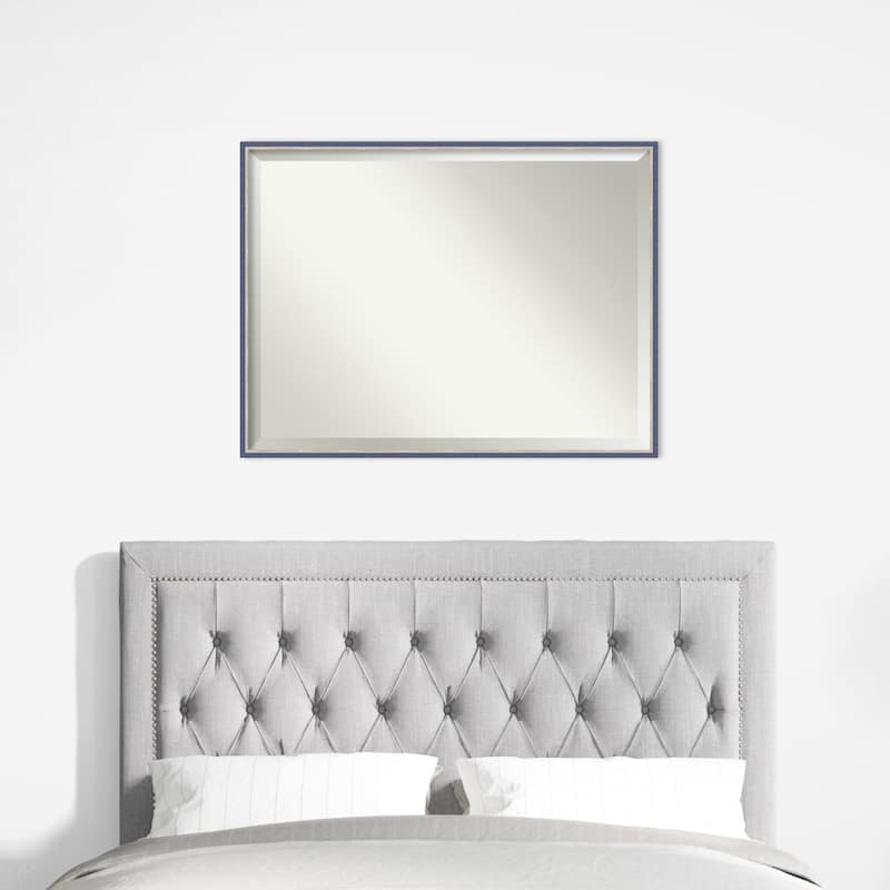 Theo Narrow Beveled Wood Framed Wall Mirror