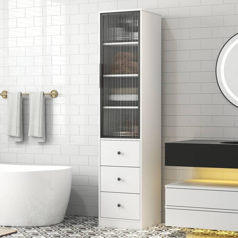 70.87" H Tall Bathroom Storage Cabinet