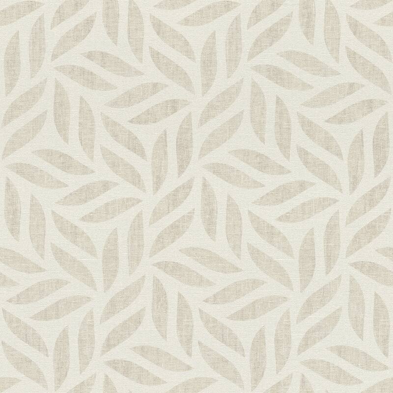 Advantage Sagano Taupe Leaf Wallpaper