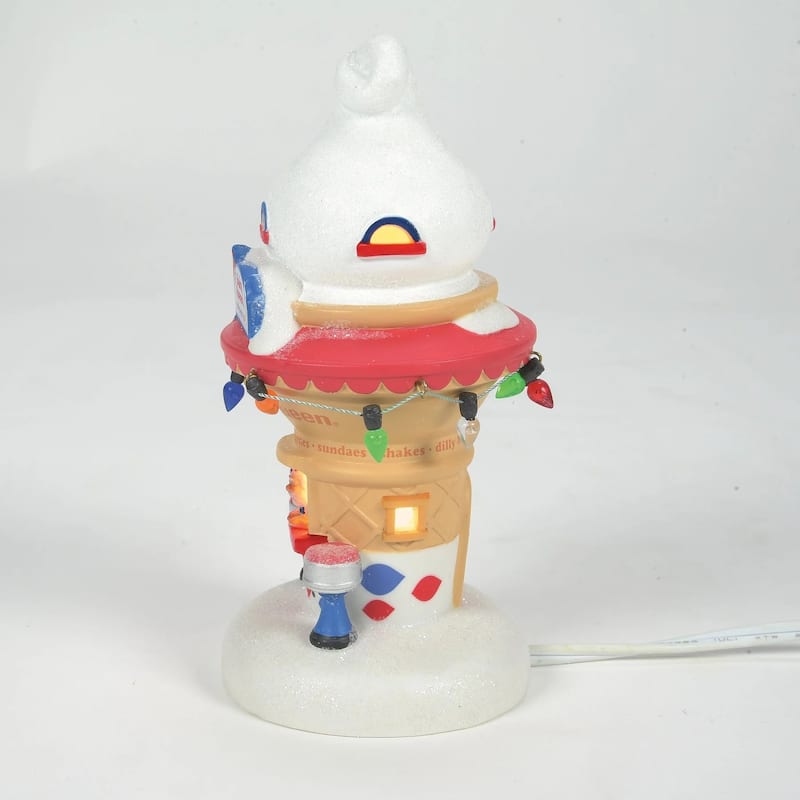 Department 56 North Pole Series Santa's DQ Cone House Lighted Building - 4054968