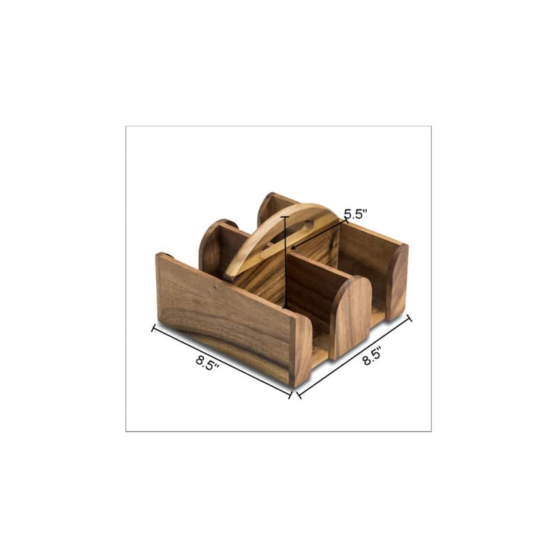Acacia Wood Coffee Mug Caddy