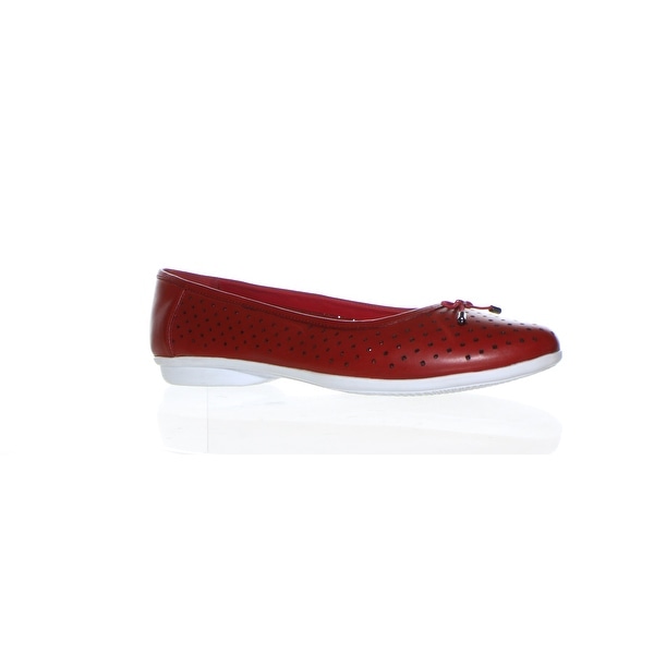 clarks red flats