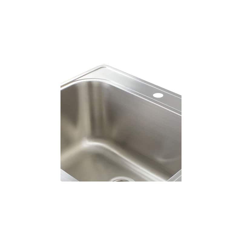 Transolid Meridian Stainless Steel 25-in x 22-in x 12-in Laundry Sink - 2