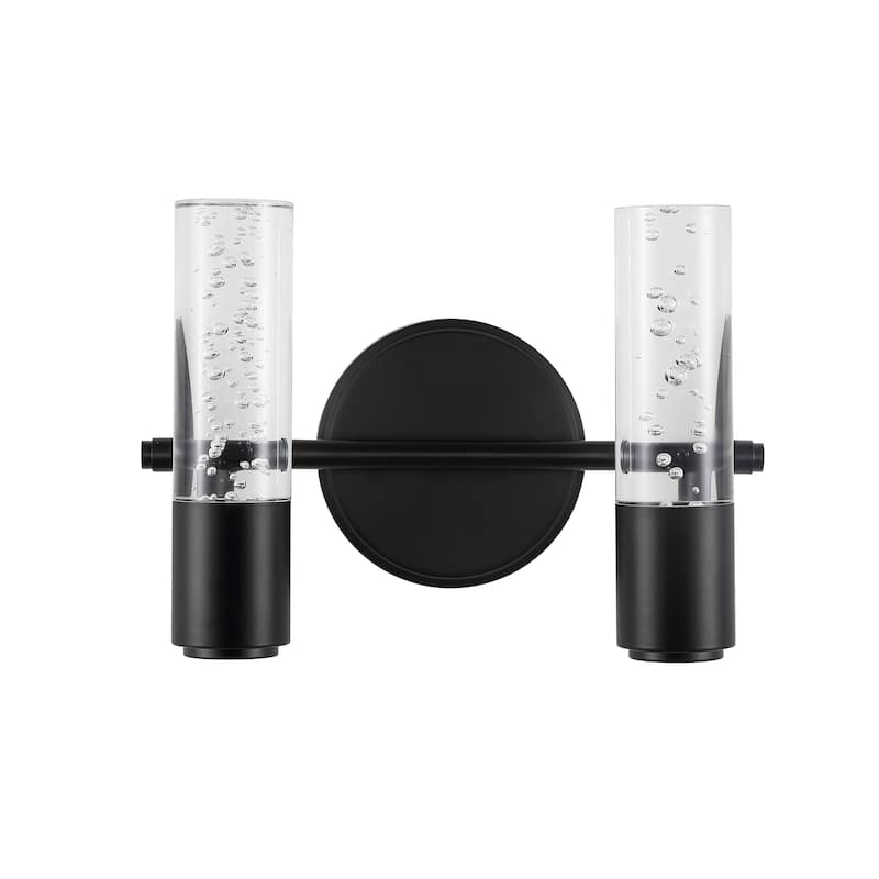 Alain Minimalist Modern Bubble Acrylic/Iron Integrated LED Vanity Light, by JONATHAN Y
