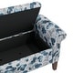 preview thumbnail 8 of 22, Wallen Traditional Rolled Arm Storage Bench Ottoman with Nailheads