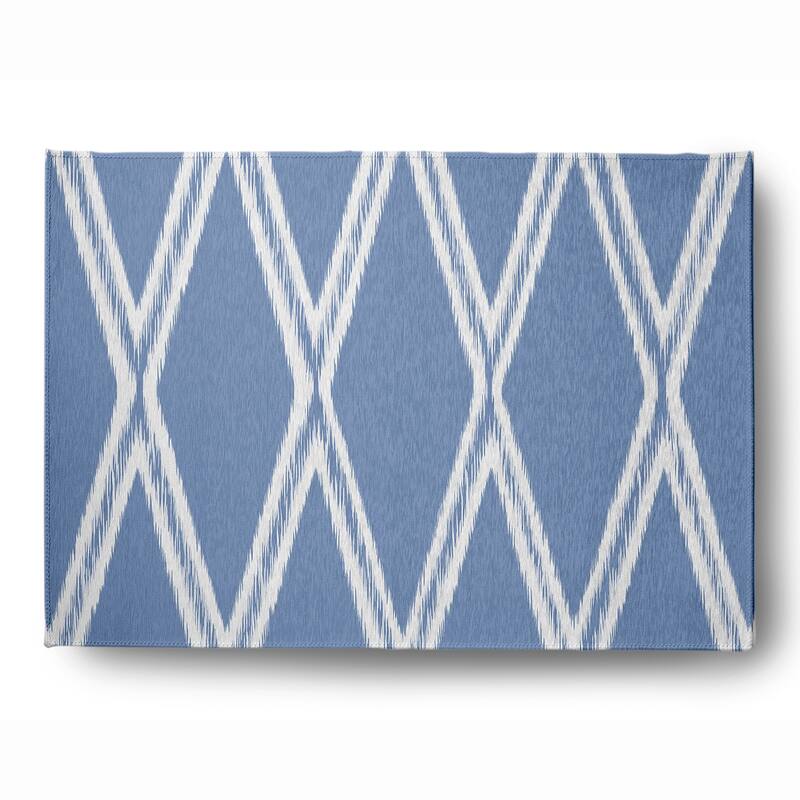 Diamond Soft Chenille Rug - 5' x 7' - Blue