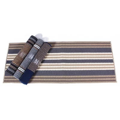 Zebra Accent Area Rug (Asstd) (3' X 5') - Set of 3 - 3' x 5' Oval