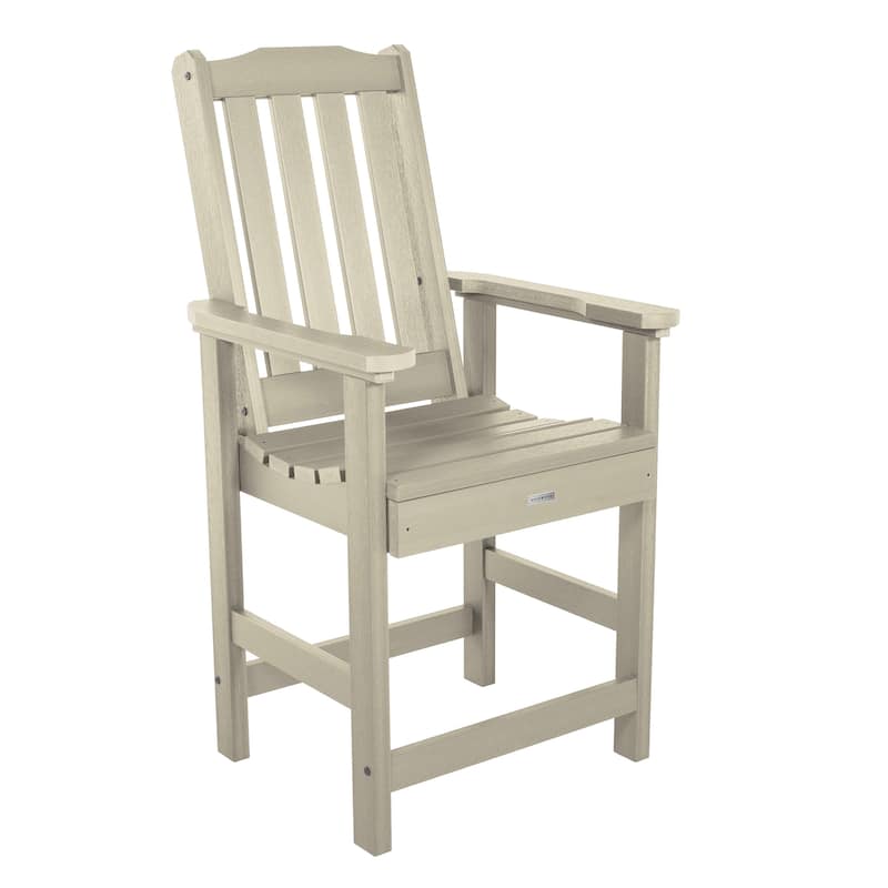 Lehigh Eco-friendly Counter Height Outdoor Dining Armchair - Whitewash