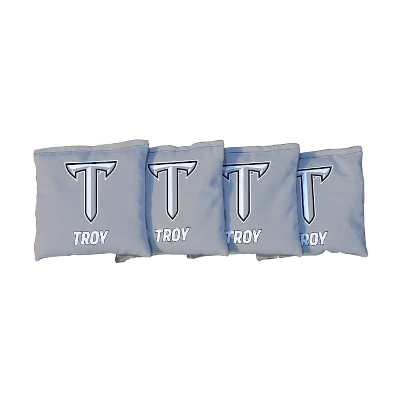 Troy Gray Cornhole Bags - Corn Filled