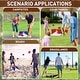 preview thumbnail 2 of 6, 3' x 2' Solid Wood Premium Cornhole Set, Game Boards, Includes Set of 8 All-Weather Corn Hole Toss Bags - 2' x 3'