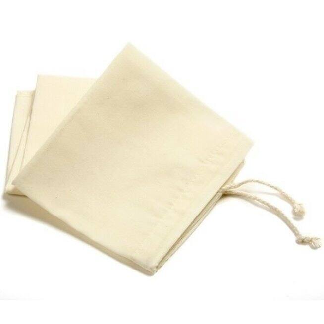 Norpro 10" x 17" Reusuable Washable Cloth Turkey Dressing Stuffing Bag - Cream