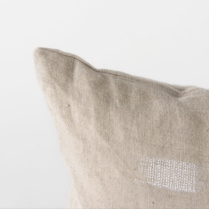 Lacey Beige & White Decorative Pillow Cover