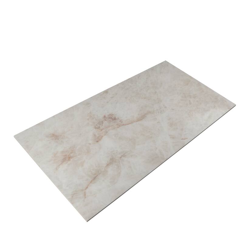 Apollo tile 24" x 48" Splendor Lappato Soft Alabaster White Porcelain Tile (15.5 sq ft/case) - 2 Pack