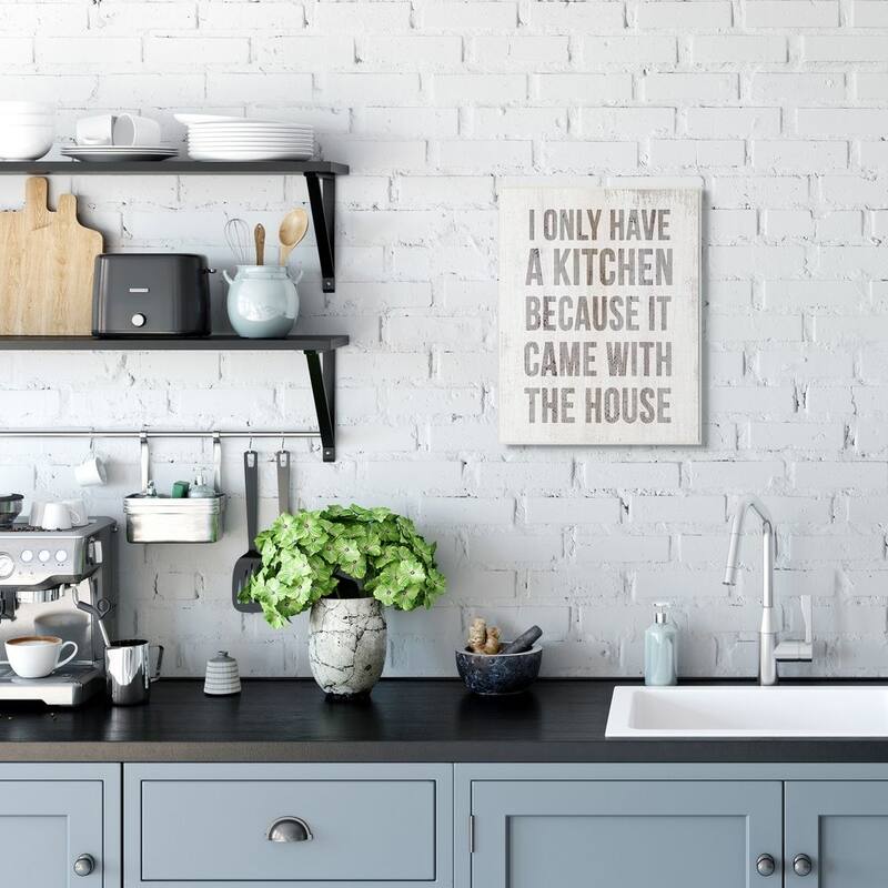 Stupell 'Kitchen Came with House' Wood Wall Art