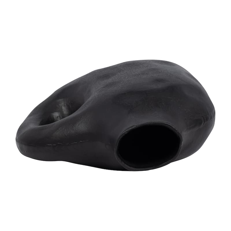 Sagebrook Home Metal Round Hammerd Cutout Vase