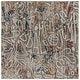 preview thumbnail 25 of 31, Katie Merz SPORTSGLYPHS Basketball Area Rug 6' Square - Grey