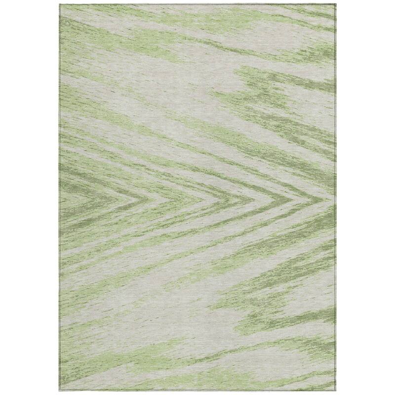 HomeRoots Abstract Transitional Rectangle Outdoor Rug