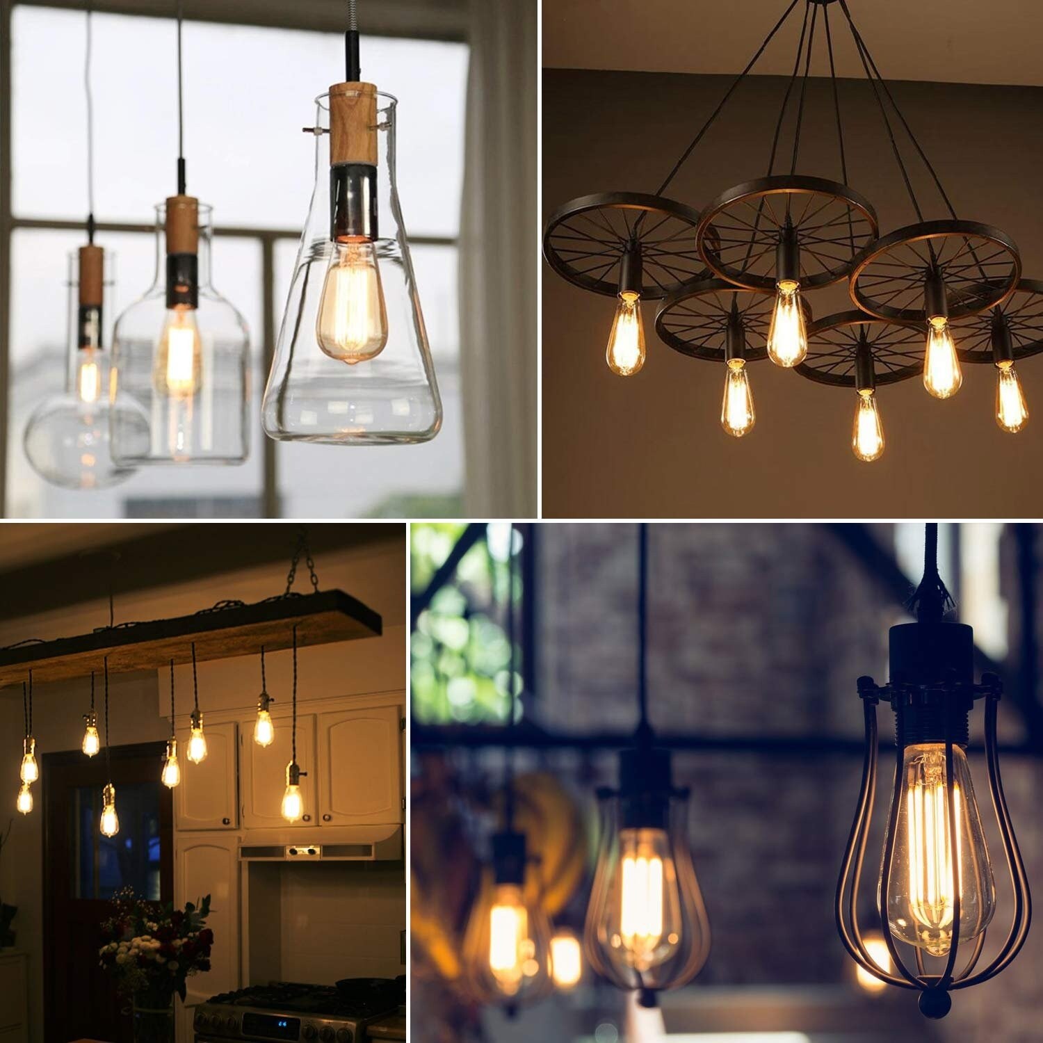 Shop Luxrite Vintage Led Edison Bulb 60w Equivalent St19 St58