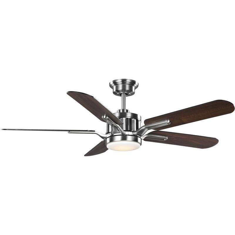 Claret Collection 5-Blade Matte Black American Walnut 56-Inch DC Motor - 54 in x 54 in x 15.15 in - 54 in x 54 in x 15.15 in - Push Button Switch