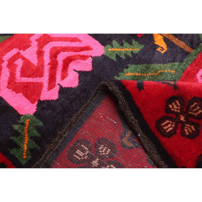 ECARPETGALLERY Hand-knotted Teimani Dark Navy Wool Rug - 3'6 x 6'6