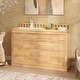preview thumbnail 2 of 16, Solid Pine Wood Dresser with Changing Topper, 10-Drawer Nursery Dresser with Anti-Tipping Device Baby Changing Table