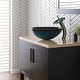 preview thumbnail 12 of 22, Kraus Glass Vessel Sink, Bathroom Faucet, Pop Up Drain, Mounting Ring