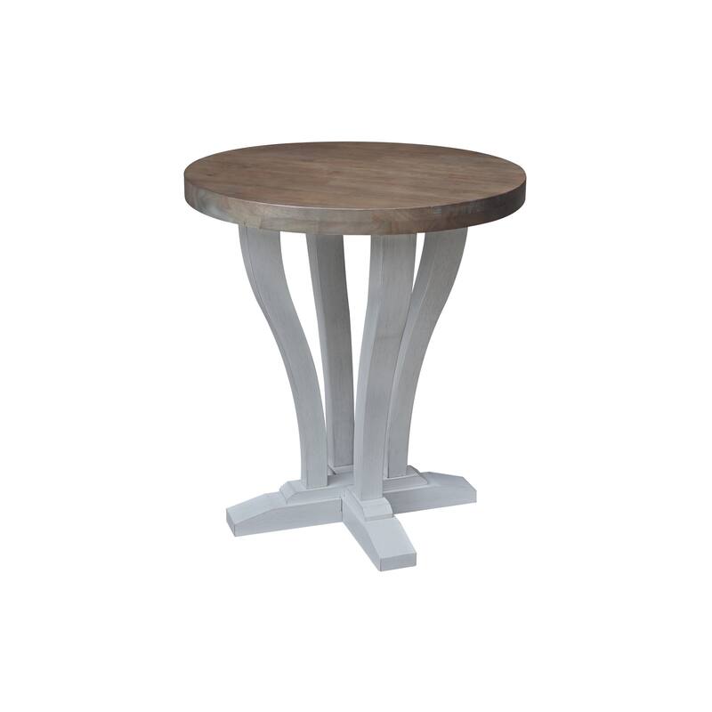 LaCasa Solid Wood Round End Table