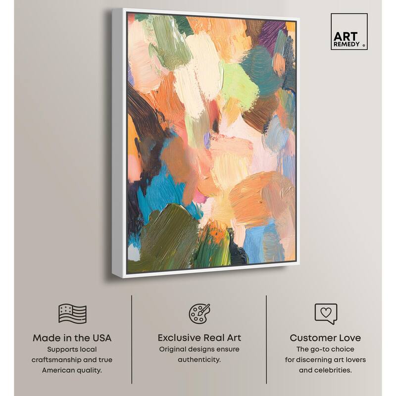 Chromatic Surge III Canvas by Art Remedy