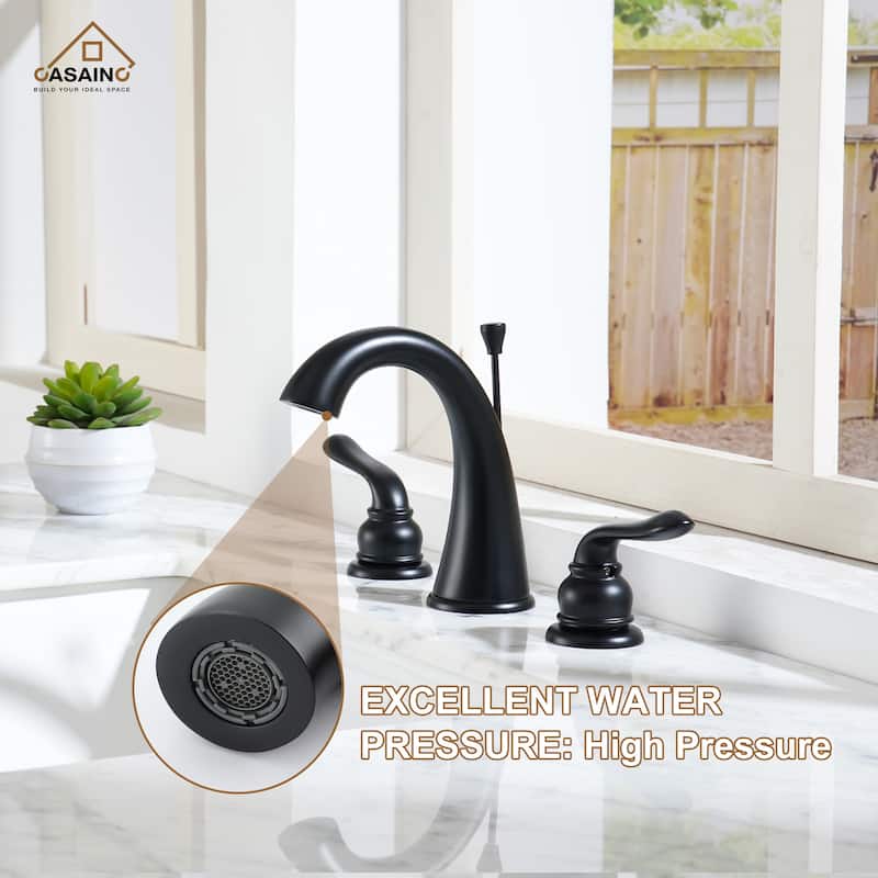 8 in. Widespread Double Handle Bathroom Sink Faucet