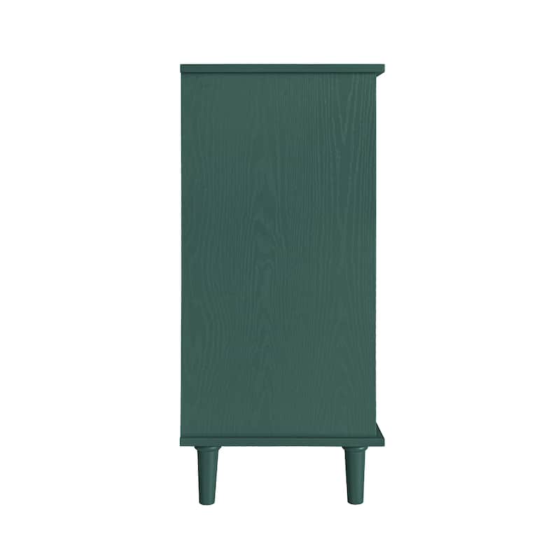 GDFStudio - Heritage Line American Style Wooden Storage Cabinet with 2 Doors and 2 Drawers