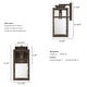preview thumbnail 4 of 6, Hunter Aspenbrook Outdoor WeatherMax Wall Light - Modern, Mission - Porch, Patio, Garage - Wet Rated!