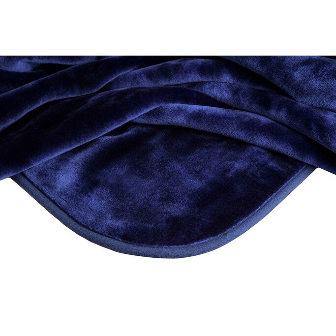 VIVALON Solid Color Silky Soft Heavy Duty Reversible Mink Queen and King Size Blanket Bed Bath Beyond 12120393